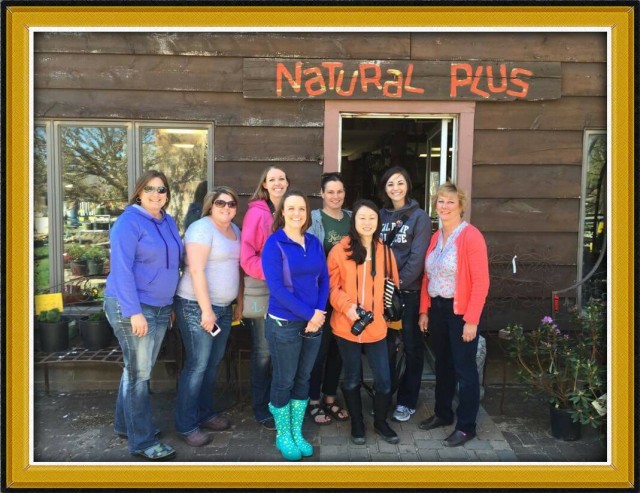 The North Iowa Bloggers at Natural Plus Nursery!  Photo Credit: Mary's Mother in Law! 